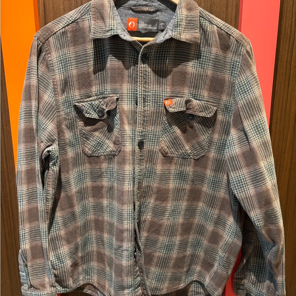 Outdoor Research Checkered Shirt Jacket in Gray and Brown